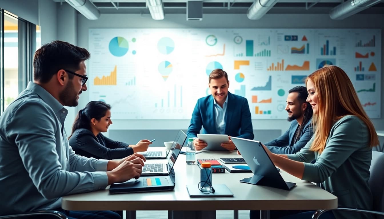 Strategische Diskussion über seo beratung in einem modernen Büroumfeld.