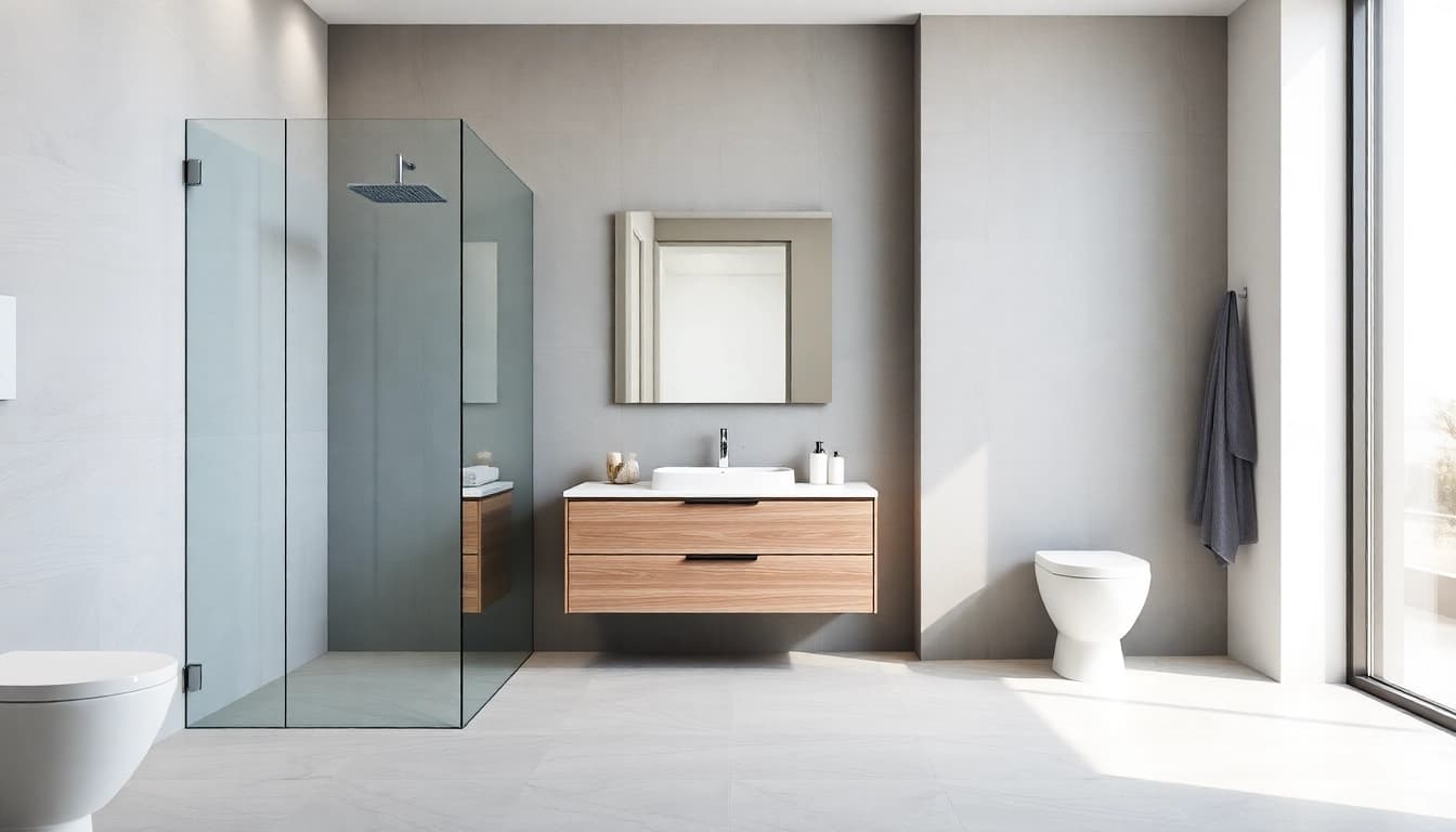 Entdecken Sie die eleganten Badprodukte von sonni sanitär GmbH in einem stilvollen Badezimmer.