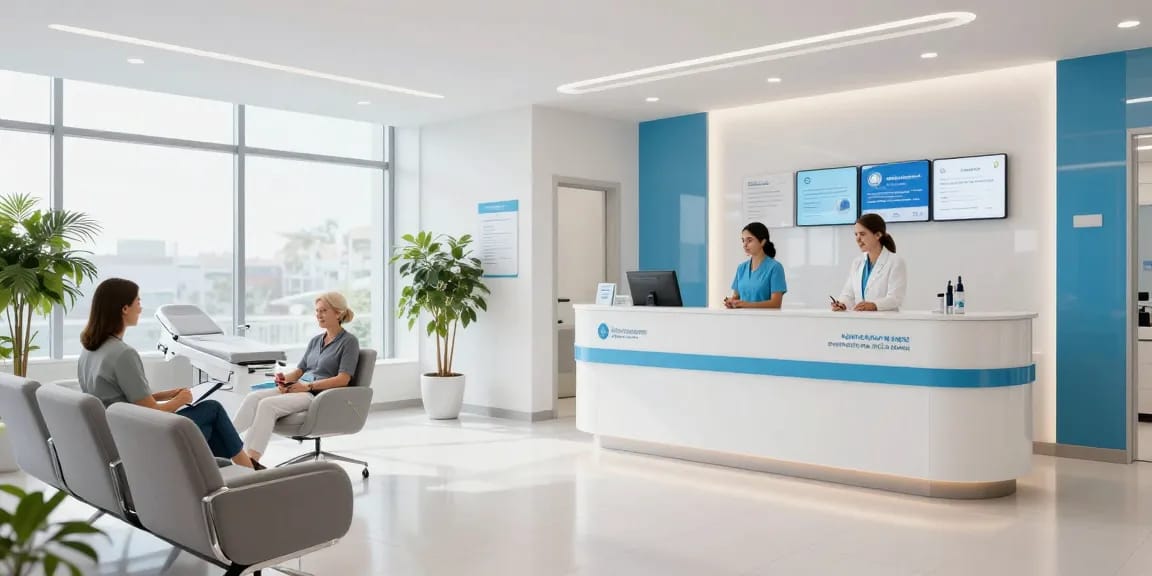 Hair transplant turkey consultation at a modern healthcare clinic, showcasing patient care and expert medical services.