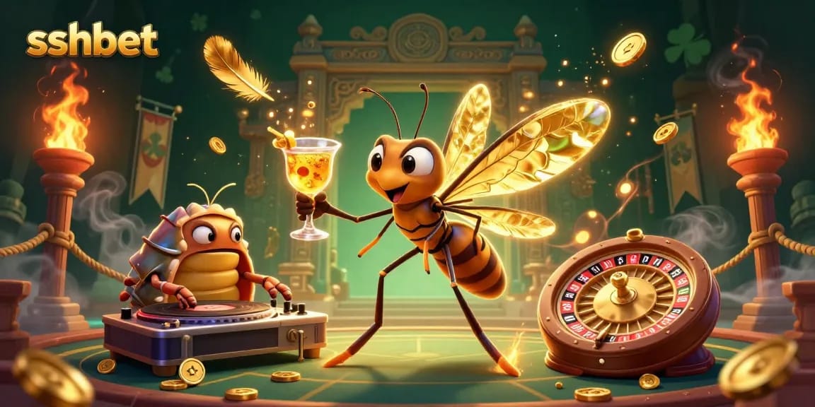 Experience the excitement of sshbet with vibrant 3D casino illustration featuring an engaging scene of entertainment.