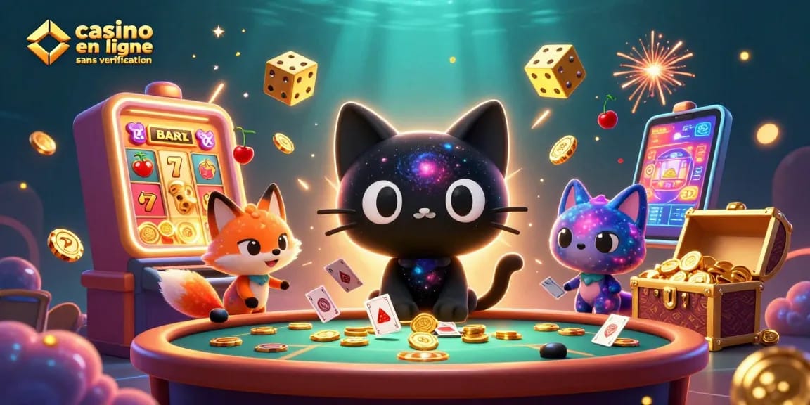 Jouer à casino en ligne sans vérification avec des personnages colorés dans un casino cosmique animé