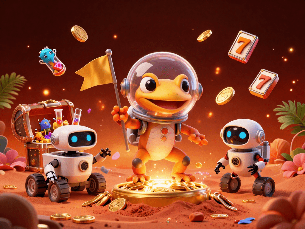 Engage with server thailand's thrilling casino adventure featuring a Martian gecko and treasures.