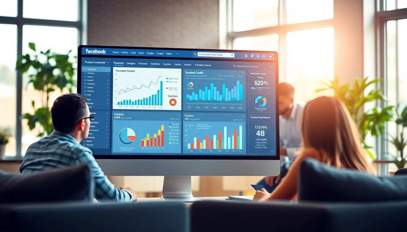 Boost engagement with the facebook smm panel services illustrated in a modern collaborative workspace.