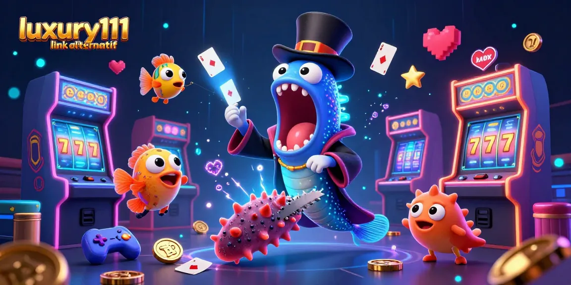 Experience luxury111 link alternatif with a captivating magic act in this vibrant casino scene.