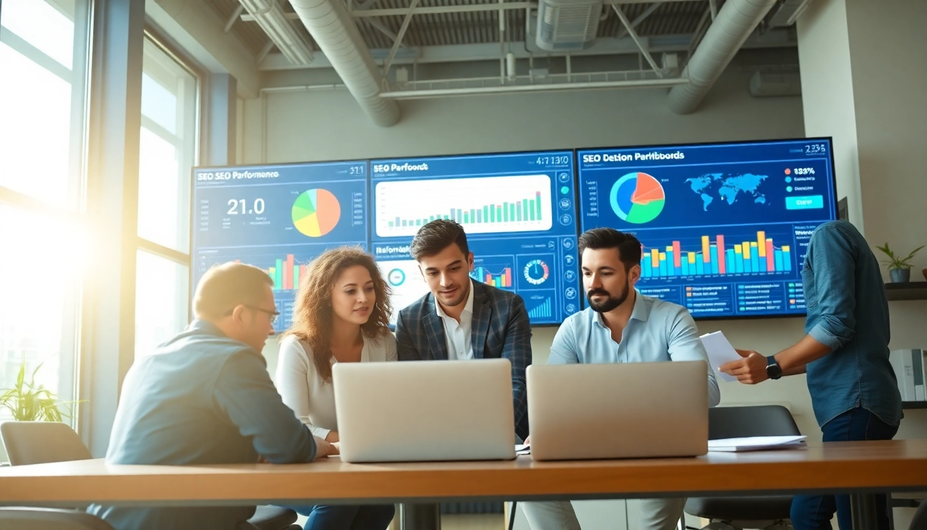 Dynamic team of an SEO Agency Clearwater strategizing digital marketing efforts