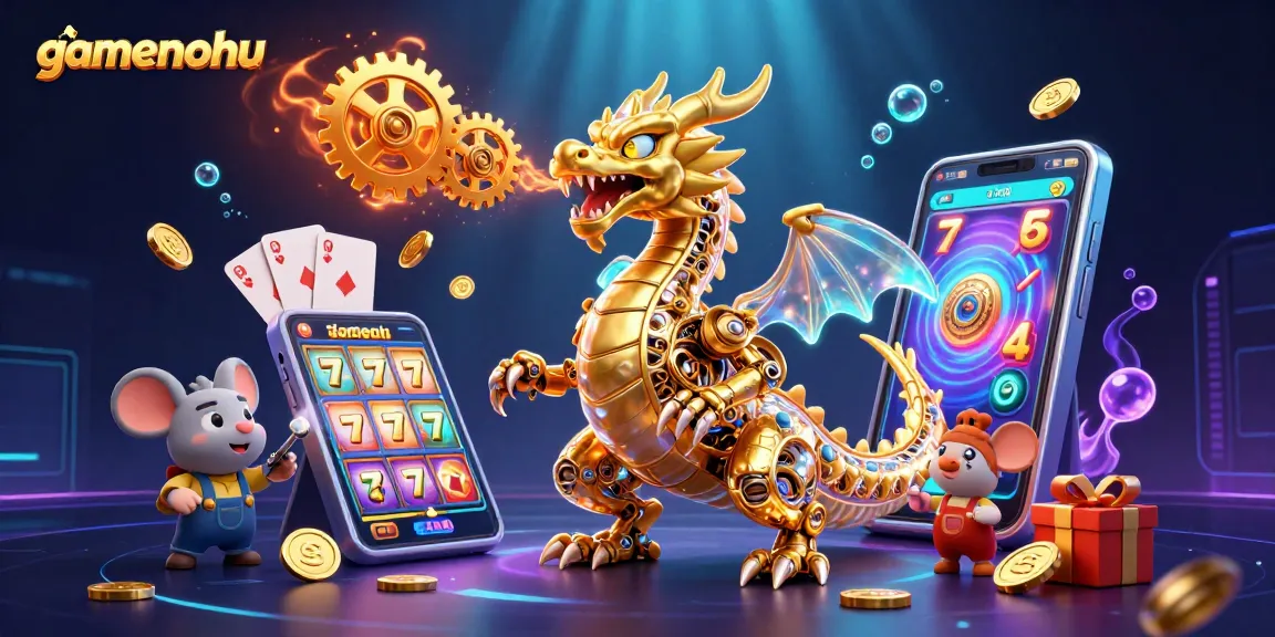 Engage with gamenohu through immersive slot games featuring golden dragons and dynamic action.