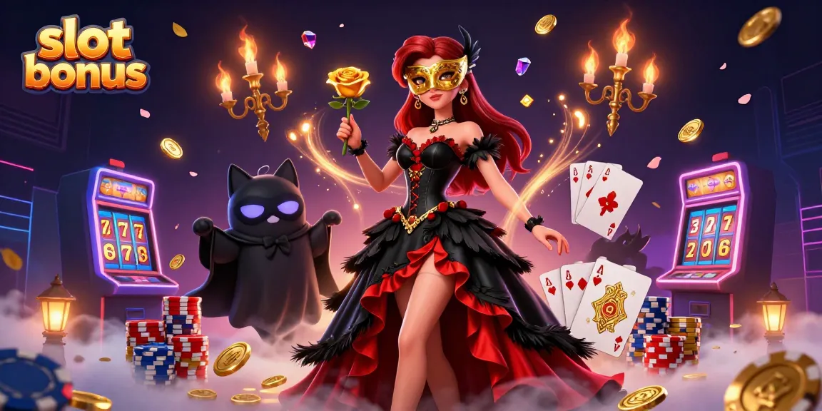 Experience winning slot bonuses in this vibrant casino scene filled with excitement and rewards.