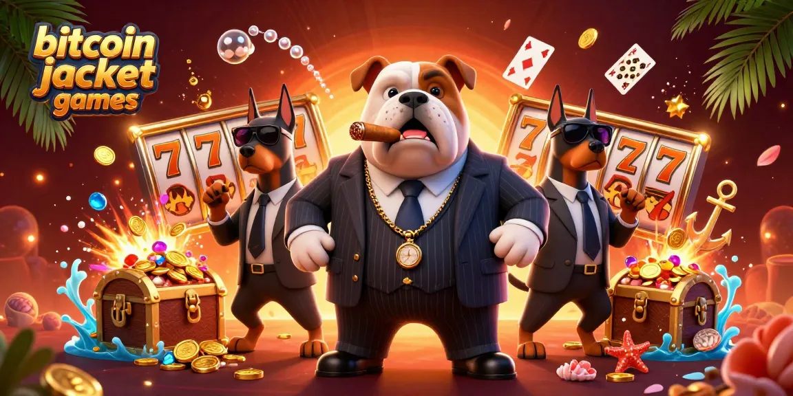 Engage with bitcoin jackpot games featuring a mafia bulldog and lavish slot visuals.