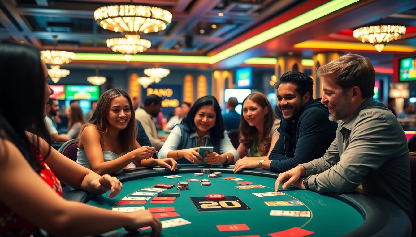 Spiele mit neue casino bonus ohne einzahlung in einem pulsierenden Casino-Umfeld.