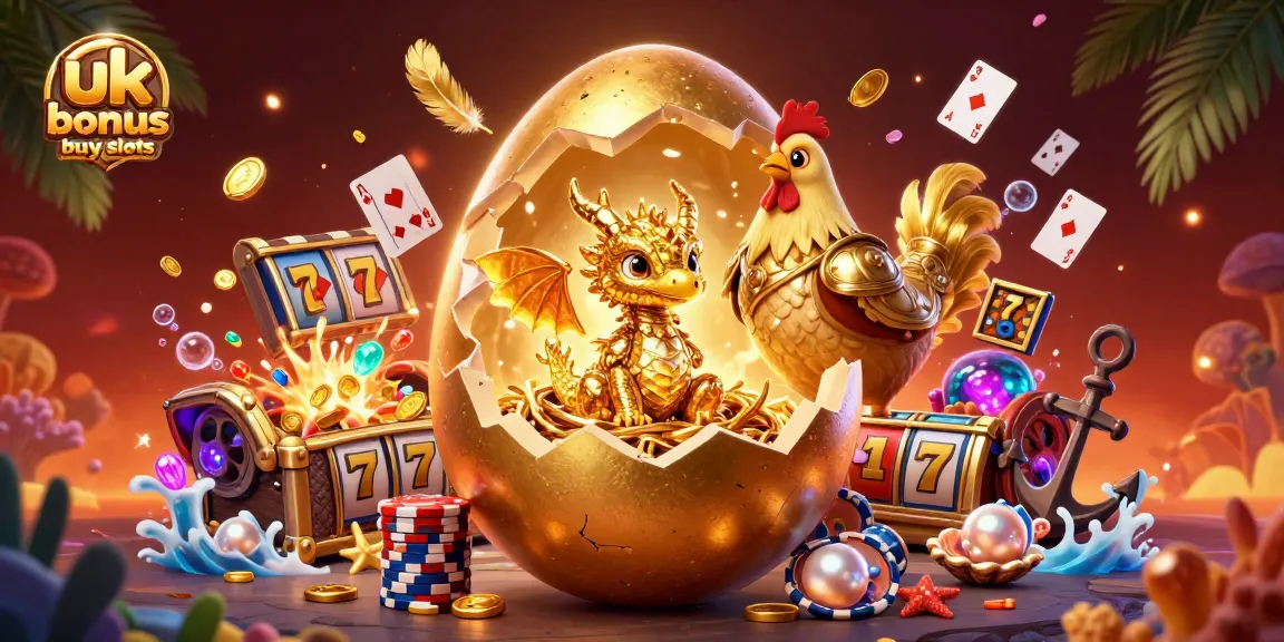 Engage with uk bonus buy slots featuring a baby dragon and poker chips in a vibrant casino scene.