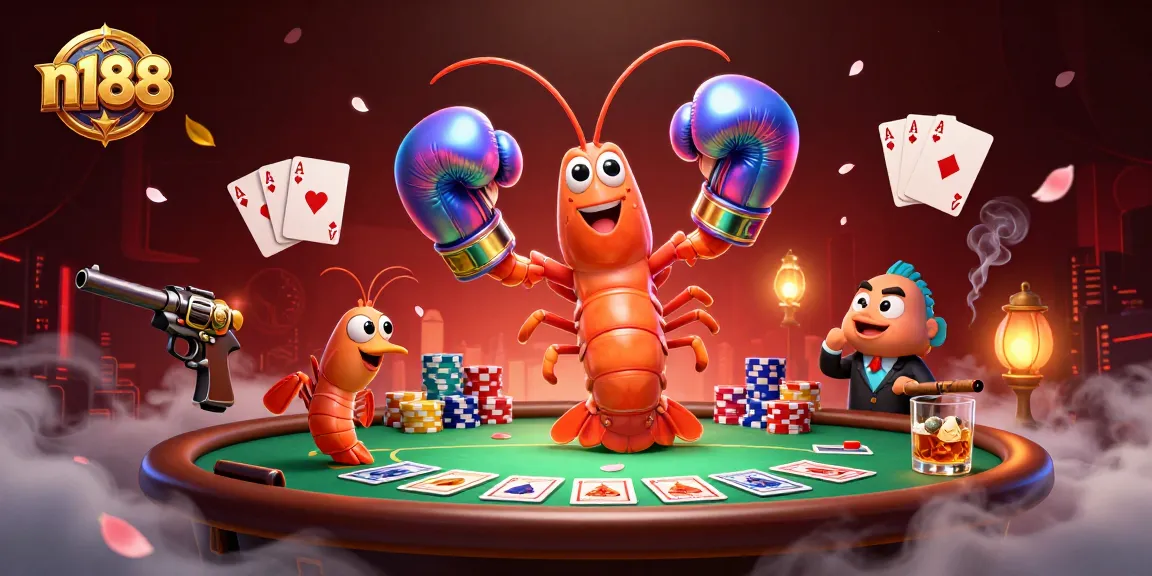 Engage in thrilling poker action at n188 with vibrant characters and dynamic casino elements