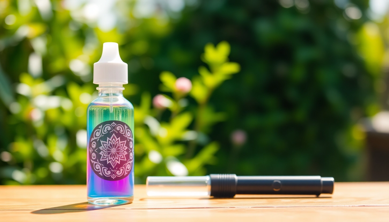 Explore vibrant vape juice bottle highlighting its unique flavor at Vape Juice store.