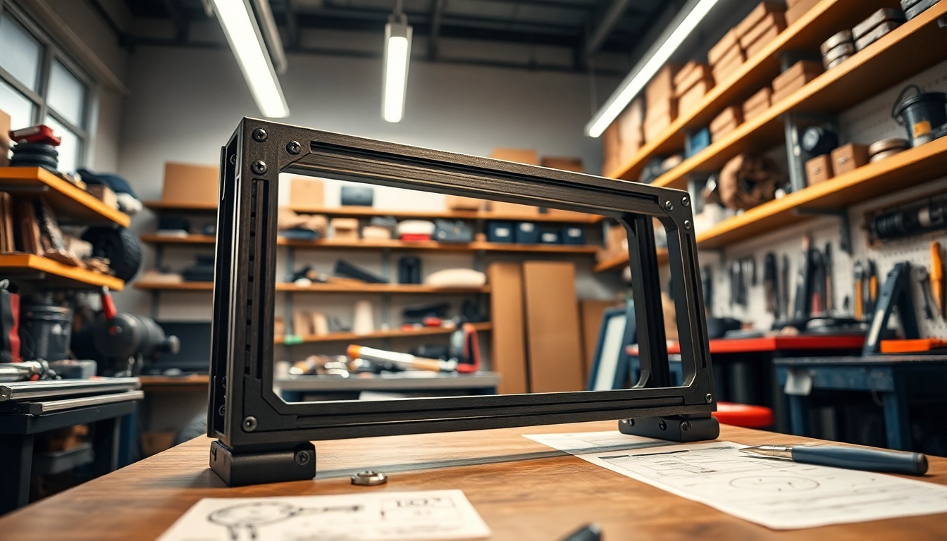 Examine the meticulously crafted pf940v2 frame in a well-lit workshop environment.