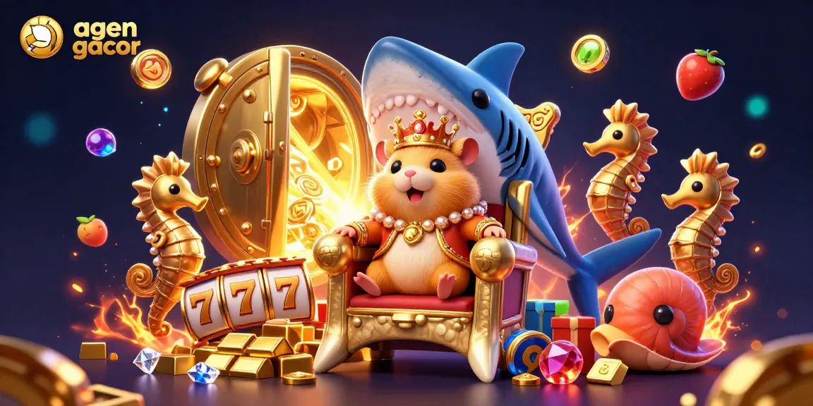 Engage with the exciting agen gacor gaming experience featuring slot reels and golden treasures.