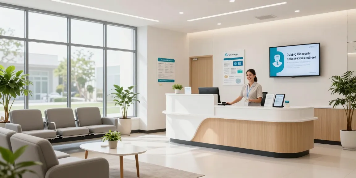 "Qualifying life event for ACA special enrollment information at a modern health clinic providing compassionate patient care."