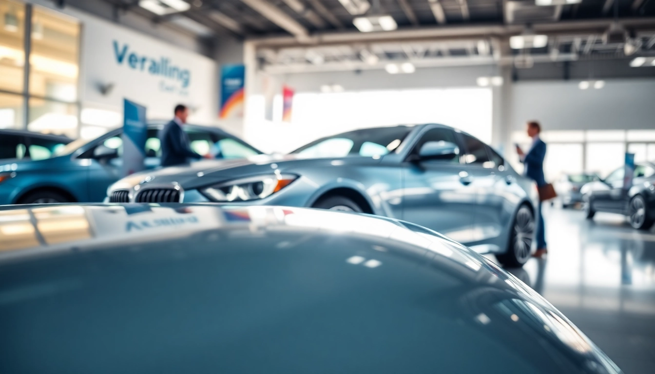 Buy a car highlighted by a modern vehicle in a bright and inviting dealership setting.