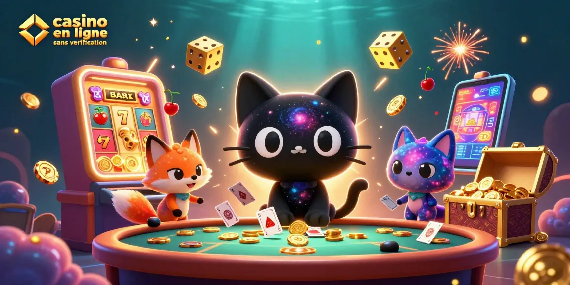 Jouer à casino en ligne sans vérification avec des personnages colorés dans un casino cosmique animé