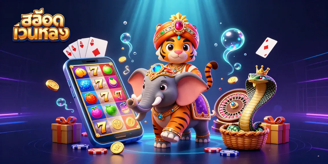 Engage with สล็อตเว็บตรง through vibrant 3D casino art featuring a royal maharaja and jackpot symbols.