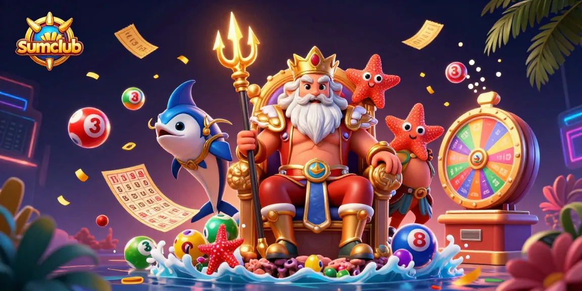 Experience thrilling gameplay at sumclub with vibrant lottery and gaming elements in action.