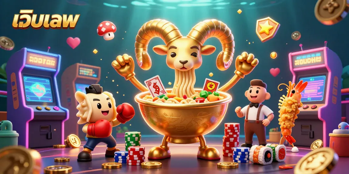 Engage in thrilling เว็บบอล action with a vibrant casino scene featuring cartoon characters and game elements.