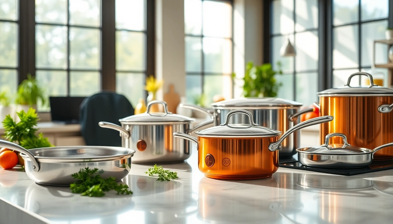 Showcase of the best cookware for induction NZ in a modern kitchen setting highlighting quality and style.