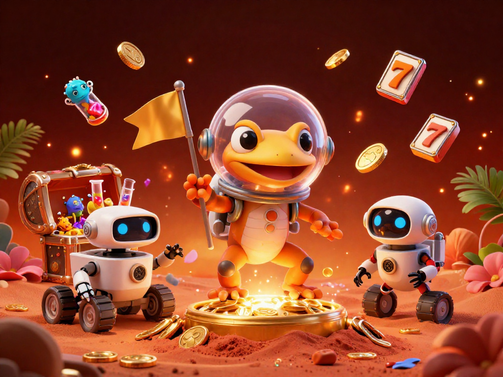 Engage with server thailand's thrilling casino adventure featuring a Martian gecko and treasures.