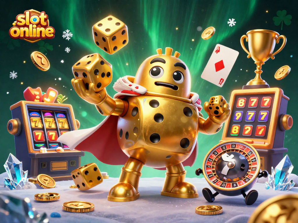 Experience the excitement of slot online games with dynamic characters and vibrant casino elements.