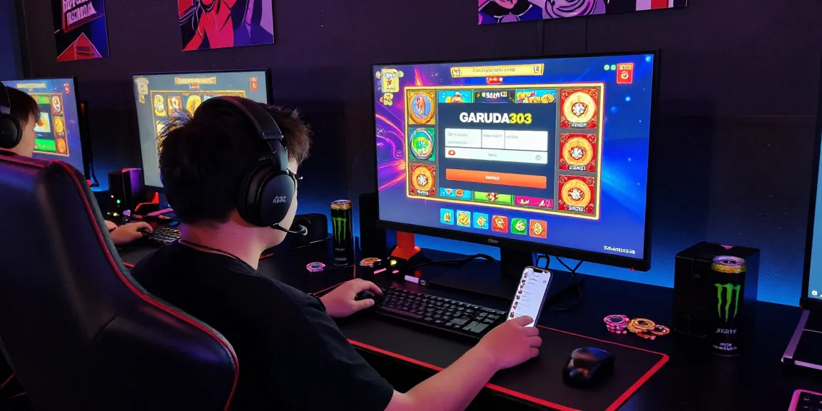 Engaging GARUDA303 login experience in vibrant gaming setup with colorful graphics and immersive atmosphere.