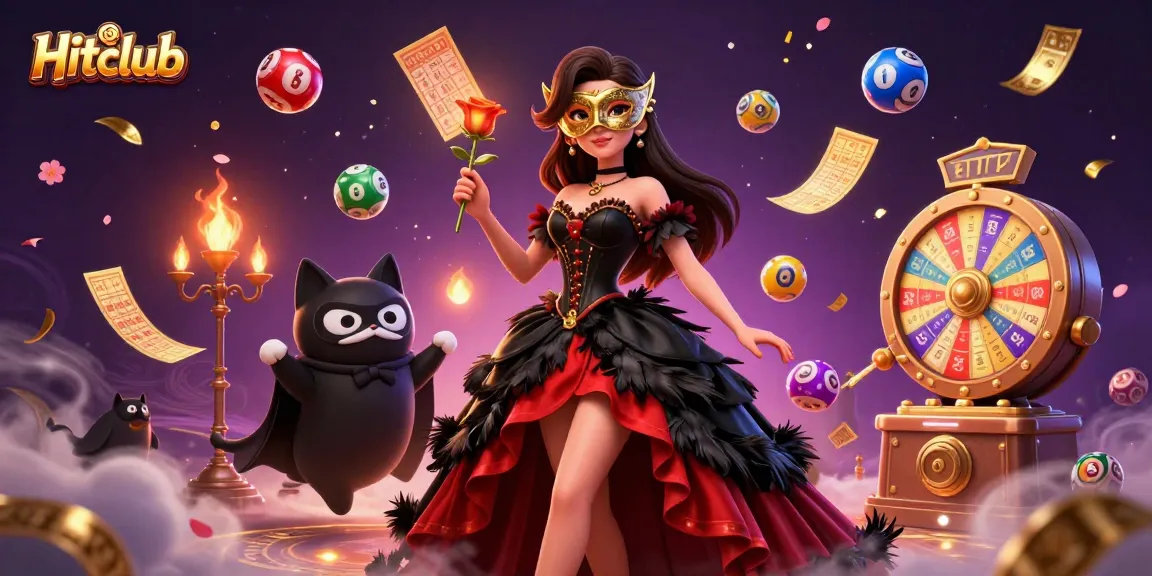 Experience thrilling gaming at Hitclub with vibrant lottery elements and charismatic characters.