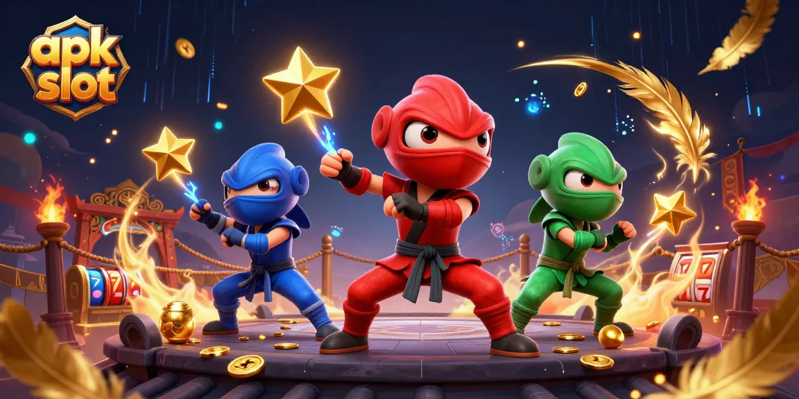 Menangkan apk slot dengan tim ninja chameleon yang beraksi di arena bertema kasino.