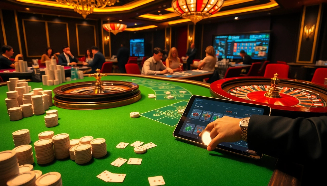 Intense poker scene with players focused on their strategy at say88 casino tables.