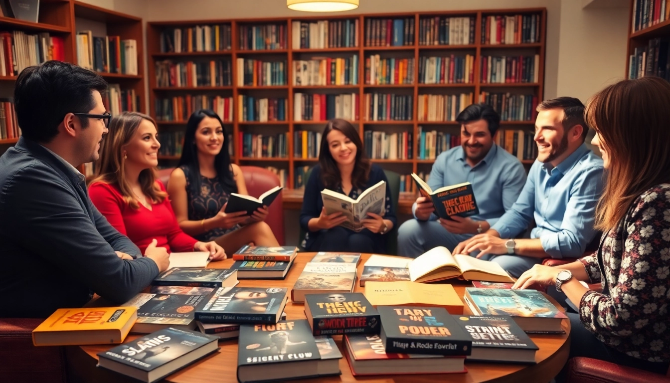 Join a vibrant discussion on books better than Jack Reacher in a cozy library setting.