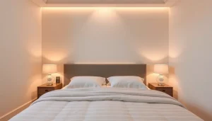 Materasso matrimoniale memory di alta qualità con cuscini avvolgenti, offre un comfort unico per un sonno rigenerante.