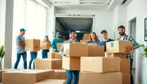 Efficient team of best Toronto Movers packing in a modern apartment during a bright move.