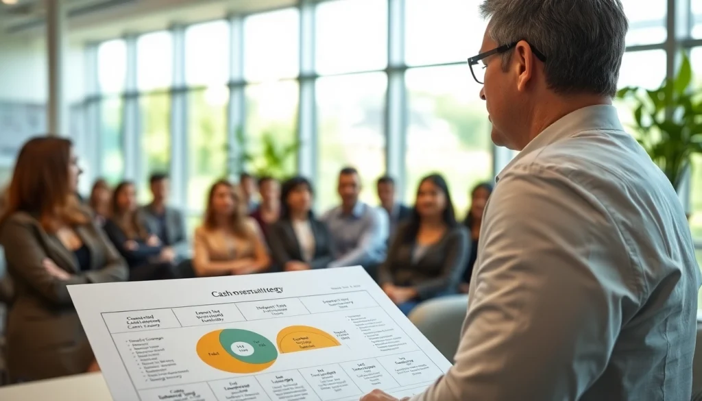 카드깡의 개념을 설명하는 금융 전문 컨설턴트의 모습