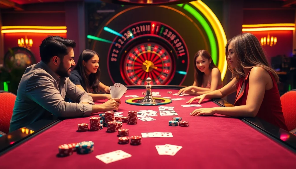 Engage in thrilling gameplay with porn games ai in a vibrant casino atmosphere.