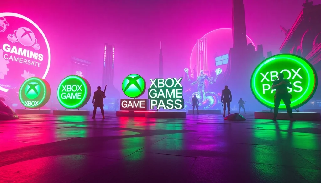 Exciting visual representation of Xbox Game Pass new games November 2026 with vibrant characters and environments.