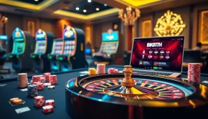 Experience the thrill of BK8TH online gambling with stunning casino visuals.