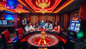 Experience the thrill of gambling at gg88 with vibrant casino visuals.