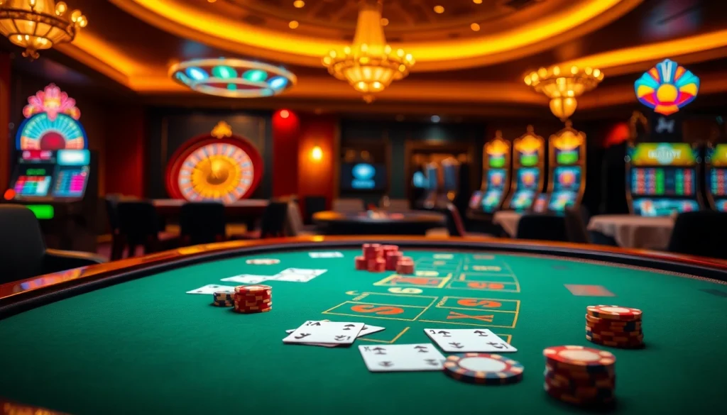 Experience the excitement at casino mm88 with vibrant baccarat tables and thrilling gaming atmosphere.